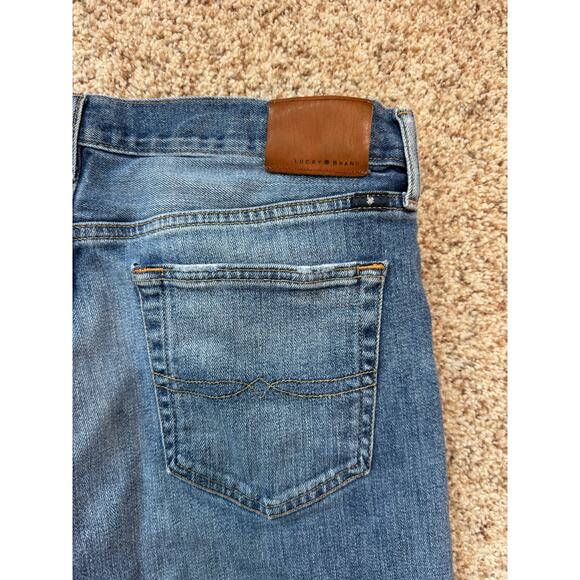 Lucky Brand Men's Blue Denim Jeans size 34 X 34; 121 Heritage Slim - Picture 5 of 11